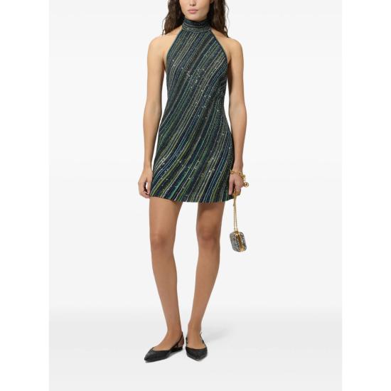 26FW 미소니 미디 원피스 DS26WG2B BK01J8 S616T GREEN - MISSONI