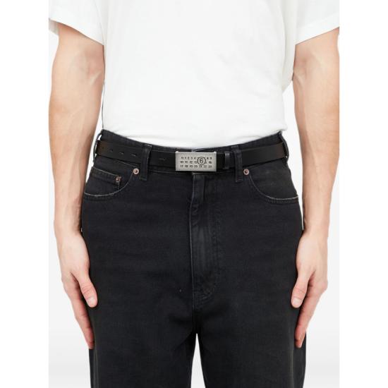 26FW MM6 메종마르지엘라 레귤러 벨트 P9198 SA6TP0010 H1145 BLACK - MM6 MAISON MARGIELA