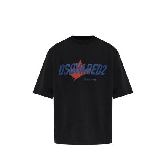 26FW 디스퀘어드2 반팔 티셔츠 D20106 S74GD1556 900 BLACK