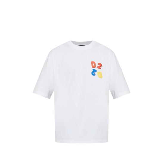 26FW 디스퀘어드2 반팔 티셔츠 D20033 S74GD1584 100 WHITE