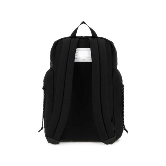 26FW 아페쎄 로고 프린트 버클 플랩 백팩 PAAGE H62631 LZZ BLACK - A.P.C.