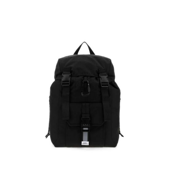 26FW 아페쎄 로고 프린트 버클 플랩 백팩 PAAGE H62631 LZZ BLACK