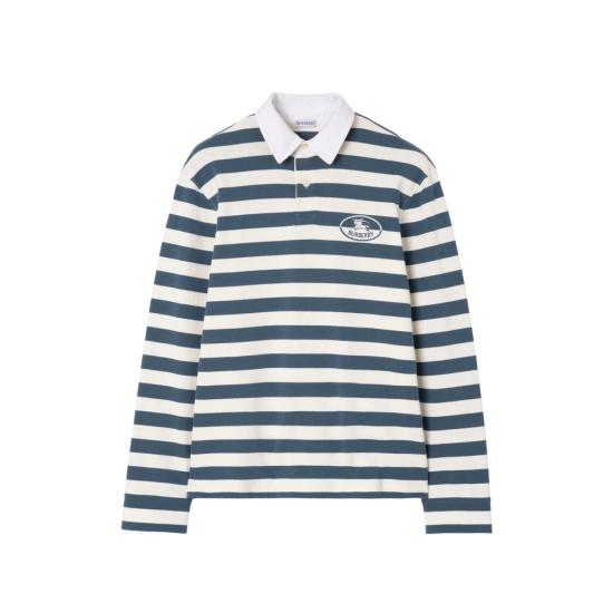 26FW 버버리 폴로 티셔츠 8127647 RUGBY POLO C6462 BLUE WHITE