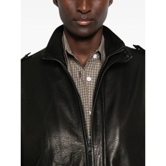 26FW 조르지오 브라토 가죽 자켓 GD27F23096MGA NERO BLACK - GIORGIO BRATO