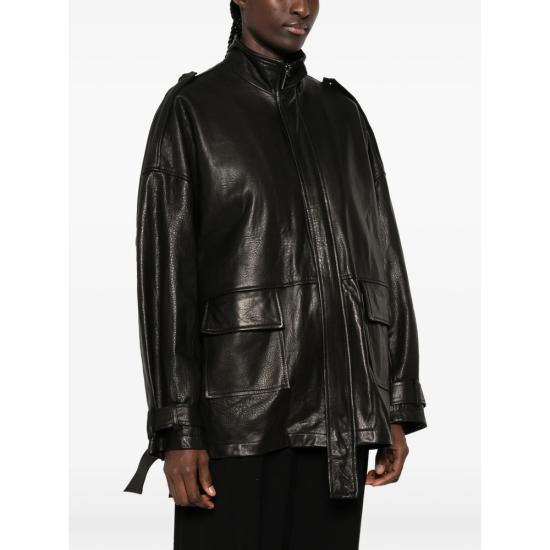 26FW 조르지오 브라토 가죽 자켓 GD27F23096MGA NERO BLACK - GIORGIO BRATO