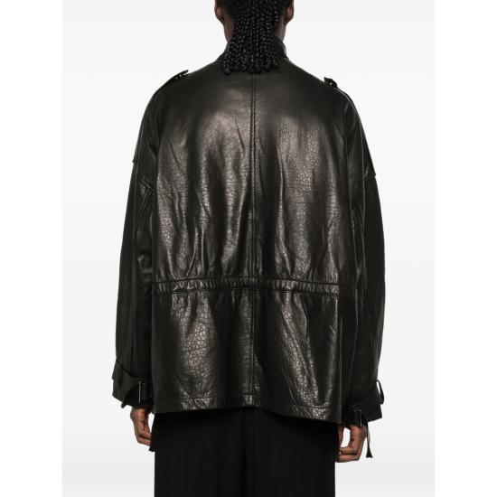 26FW 조르지오 브라토 가죽 자켓 GD27F23096MGA NERO BLACK - GIORGIO BRATO