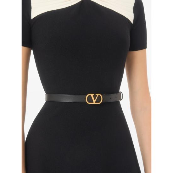 26FW 발렌티노 가라바니 레귤러 벨트 9W2T0SU8ZDM DRN BLACK BROWN - VALENTINO GARAVANI