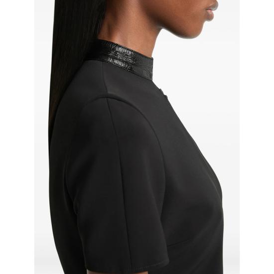 26FW 쿠레쥬 반팔 티셔츠 326CTO548PL 0159 9999 BLACK - COURREGES