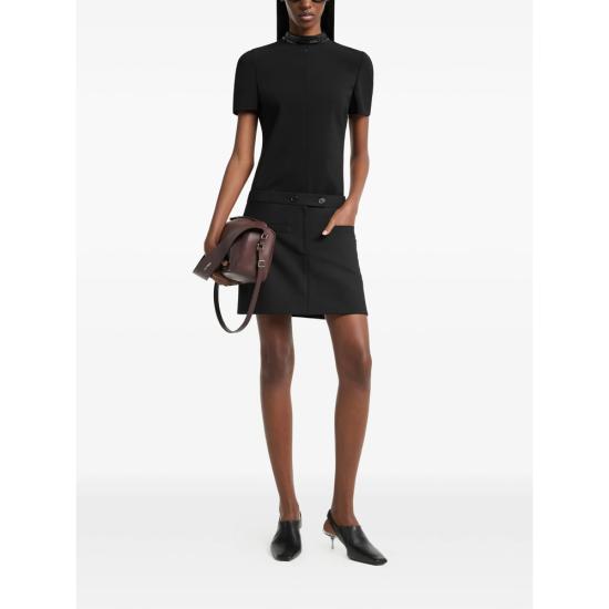 26FW 쿠레쥬 반팔 티셔츠 326CTO548PL 0159 9999 BLACK - COURREGES