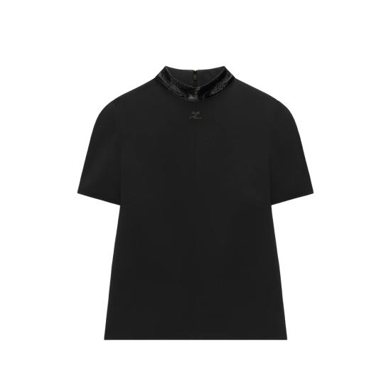 26FW 쿠레쥬 반팔 티셔츠 326CTO548PL 0159 9999 BLACK