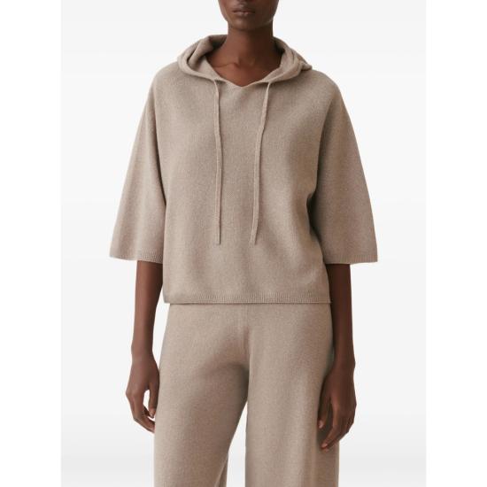 26FW 파비아나 필리피 후드 티셔츠 MAD216F402 M333 0165 BROWN - FABIANA FILIPPI