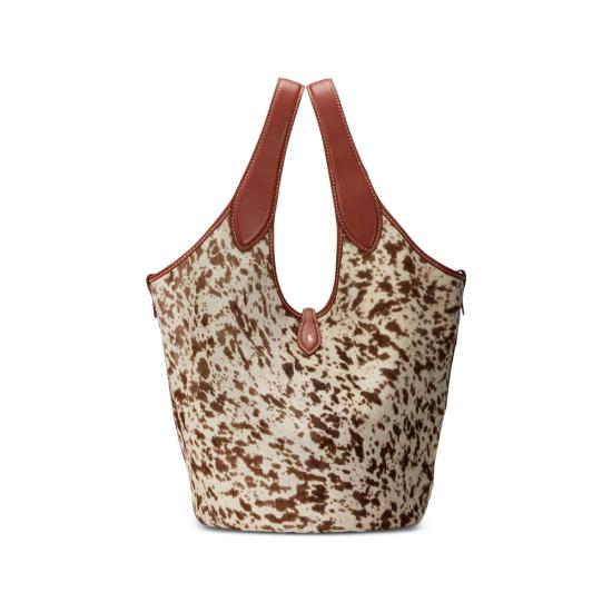 26FW 랄프 로렌 토트백 428P23825001 BROMU BROWN NEUTRALS