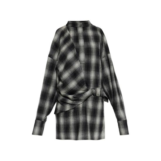 26FW 이로 미디 원피스 NARISSA WP33 GRY99 BLACK GREY
