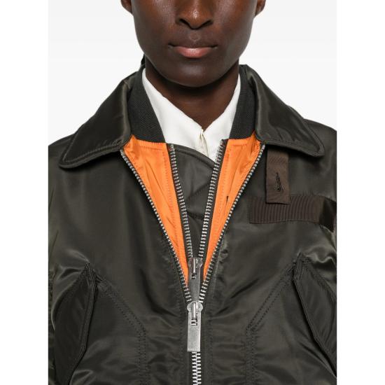 26FW 사카이 봄버 자켓 26 08582 531 GREEN - SACAI