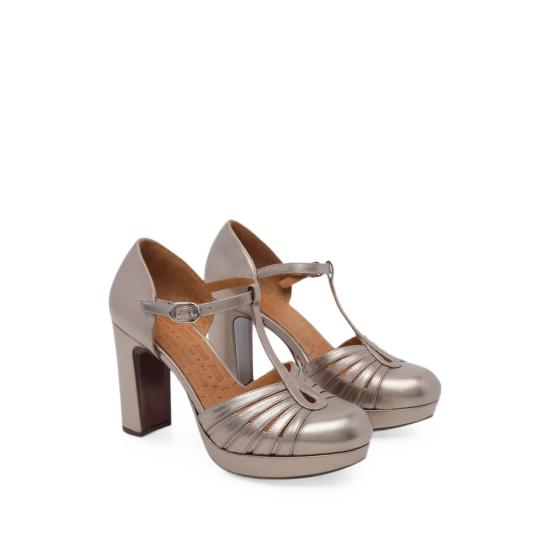26FW 치에 미하라 힐/펌프스 UYELO IRON METALLIC - CHIE MIHARA