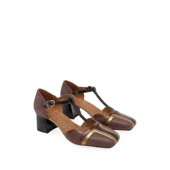 26FW 치에 미하라 힐/펌프스 VOLAI49 BRONC BROWN - CHIE MIHARA