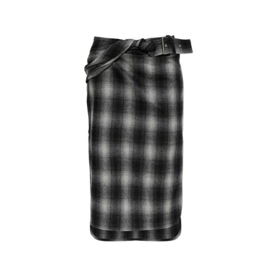 26FW 이로 스커트 NYLANE WP31 GRY99 BLACK GREY