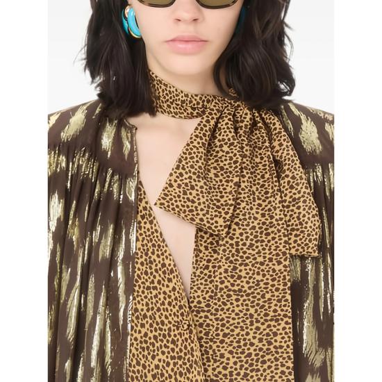 26FW 발렌티노 가라바니 블라우스 9B3AB8M0AEA WV9 BROWN GOLD - VALENTINO GARAVANI