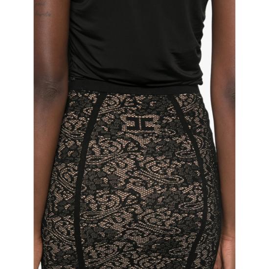 26FW 엘리자베타프랜치 스커트 GK12Q66E2 FR9 BLACK NEUTRALS - ELISABETTA FRANCHI