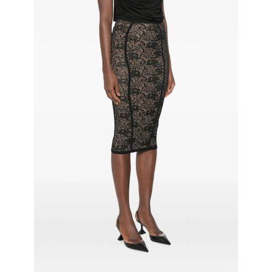 26FW 엘리자베타프랜치 스커트 GK12Q66E2 FR9 BLACK NEUTRALS - ELISABETTA FRANCHI