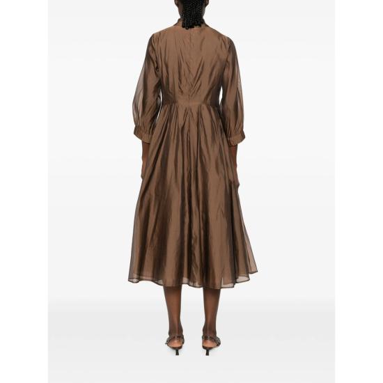 26FW 막스마라 롱 원피스 STMVETRO 034 013 BROWN - MAX MARA