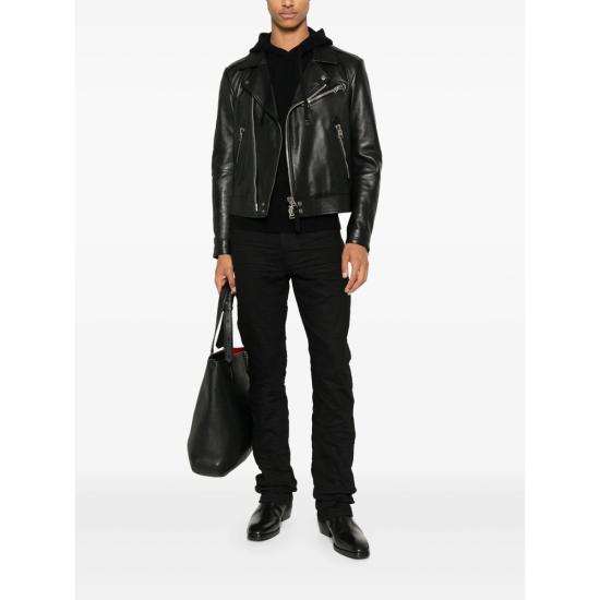 26FW 톰포드 후드 티셔츠 YMK069 KOL003 NAA BLACK - TOMFORD