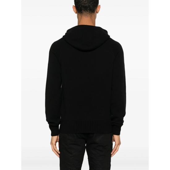 26FW 톰포드 후드 티셔츠 YMK069 KOL003 NAA BLACK - TOMFORD
