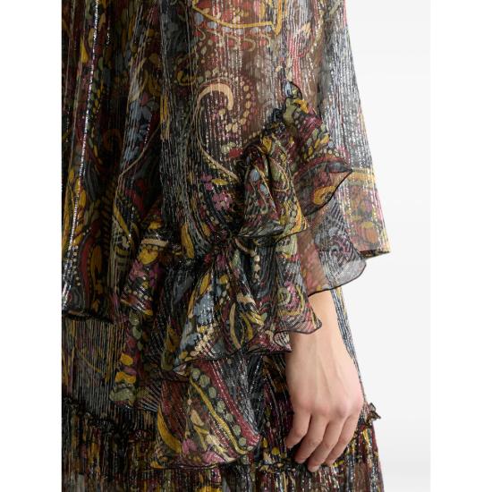 26FW 에트로 블라우스 99SAA11 WRIA0081 X0810 BLACK SILVER - ETRO