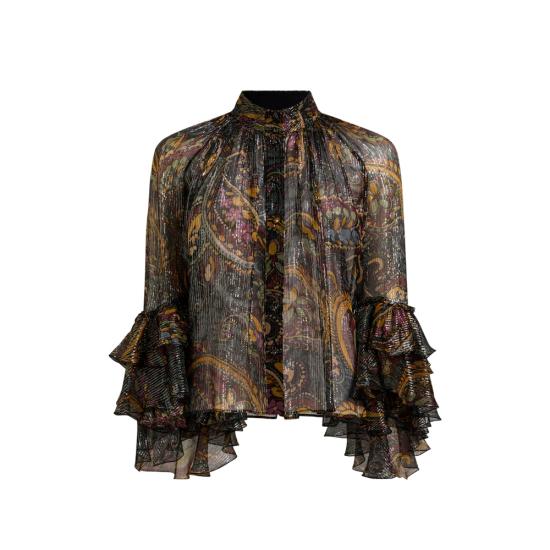 26FW 에트로 블라우스 99SAA11 WRIA0081 X0810 BLACK SILVER