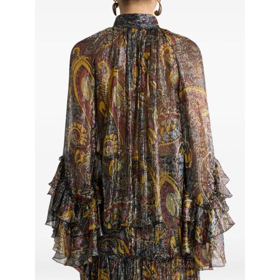 26FW 에트로 블라우스 99SAA11 WRIA0081 X0810 BLACK SILVER - ETRO
