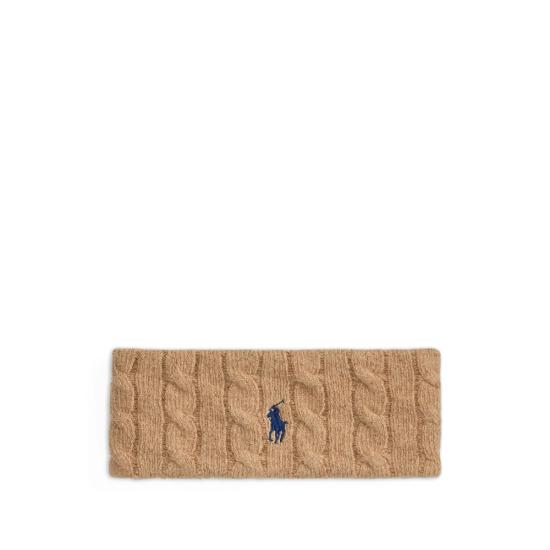 26FW 랄프 로렌 헤어 액세서리 455981426003 CAMEL NEUTRALS