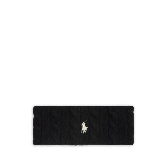 26FW 랄프 로렌 헤어 액세서리 455981426001 BLACK