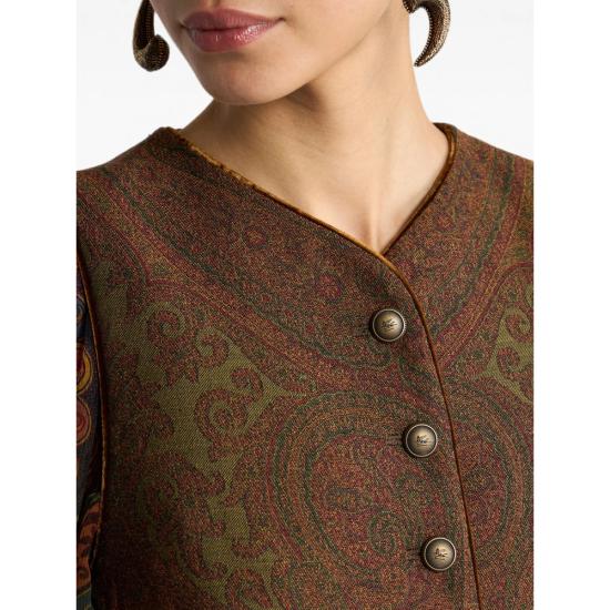 26FW 에트로 베스트 99TJB1B WRDA0014 S9890 BROWN GREEN - ETRO