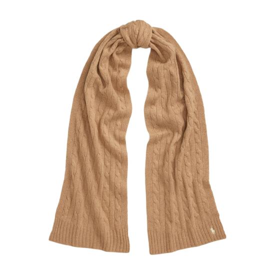 26FW 랄프 로렌 머플러/스카프 455956296003 CAMEL BROWN - RALPH LAUREN