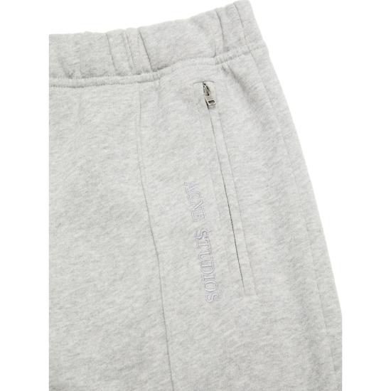 26FW 아크네 스튜디오 플리스 로고 트레이닝 팬츠 AK0944 GREYM - ACNE STUDIOS