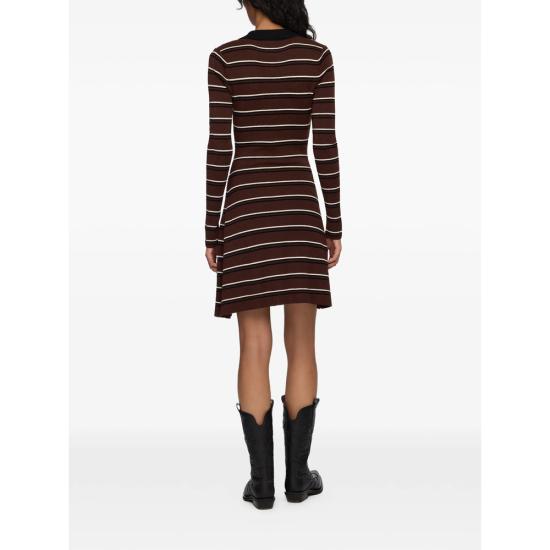 26FW 가니 미디 원피스 A1030660 999 BROWN - GANNI
