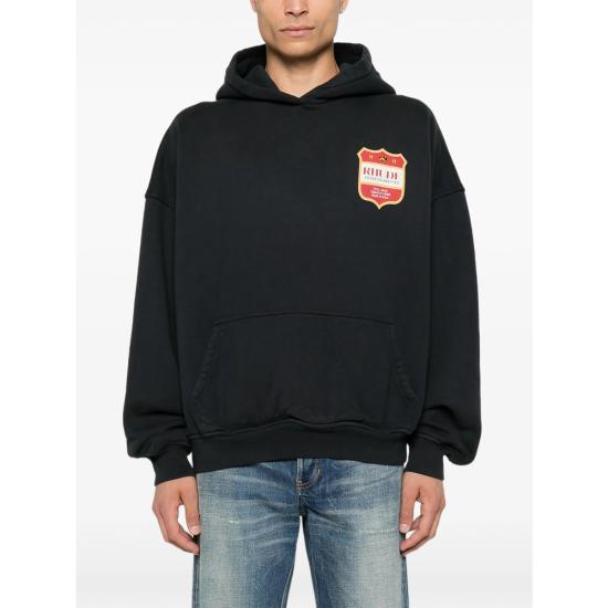 26FW 루드 후드 티셔츠 RHPF26HO01012 6499 BLACK - RHUDE