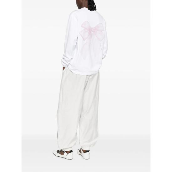 26FW 세실리아 반센 긴팔 티셔츠 RTW19006 BLILY WHPIN WHITE - CECILIE BAHNSEN