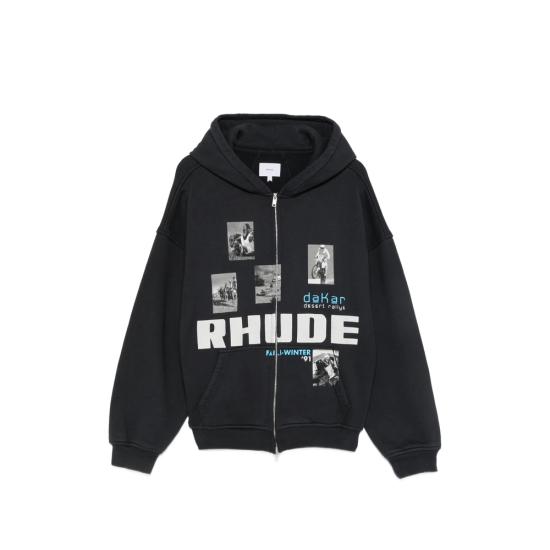 26FW 루드 후드 티셔츠 RHPF26HO01512 6191 BLACK