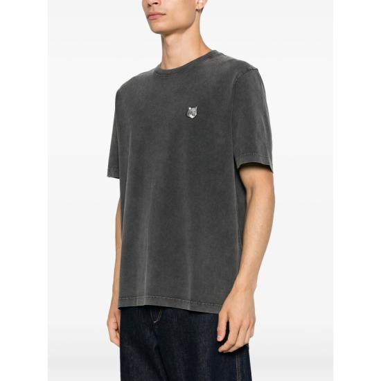 26FW 메종키츠네 반팔 티셔츠 PM00108KJBT7 BKFAD GREY - MAISON KITSUNE