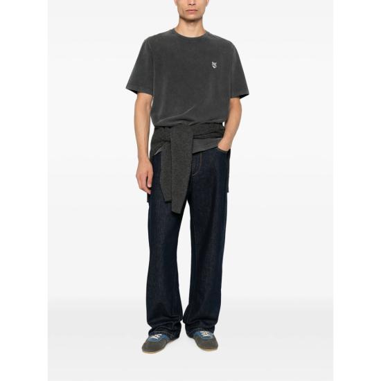 26FW 메종키츠네 반팔 티셔츠 PM00108KJBT7 BKFAD GREY - MAISON KITSUNE