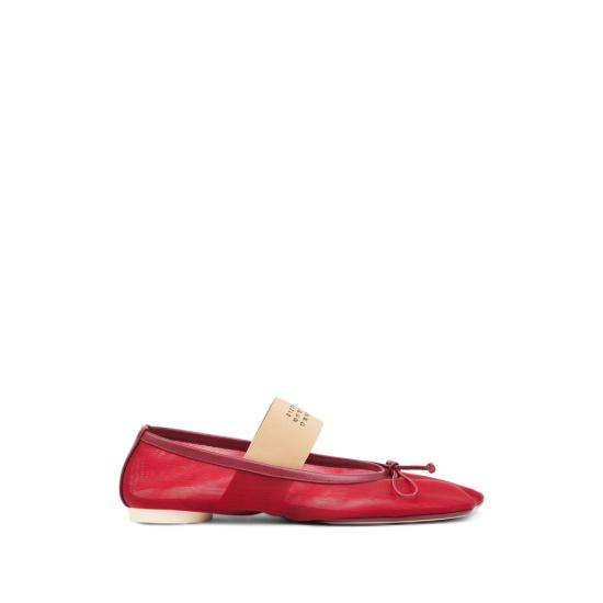 26FW MM6 메종마르지엘라 플랫 슈즈 P7138 S59WZ0101 T4074 RED
