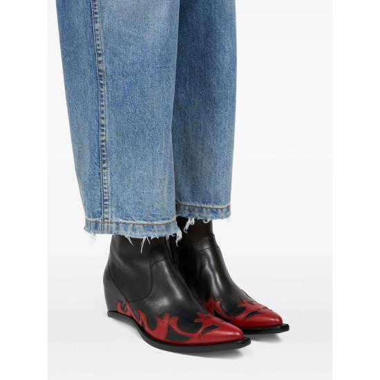 26FW 마르지엘라 스니커즈 P7788 S57WU0301 H0058 BLACK RED - MAISON MARGIELA