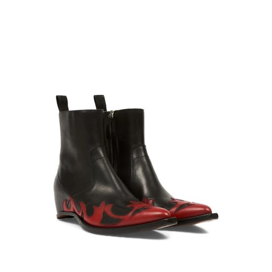 26FW 마르지엘라 스니커즈 P7788 S57WU0301 H0058 BLACK RED - MAISON MARGIELA