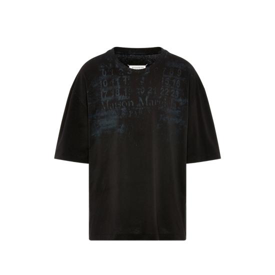 26FW 마르지엘라 반팔 티셔츠 S24607 S50GC0737 855 BLACK