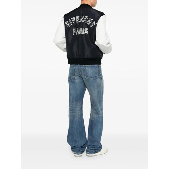 26FW 지방시 봄버 자켓 BM01HM166P 411 BLACK WHITE - GIVENCHY