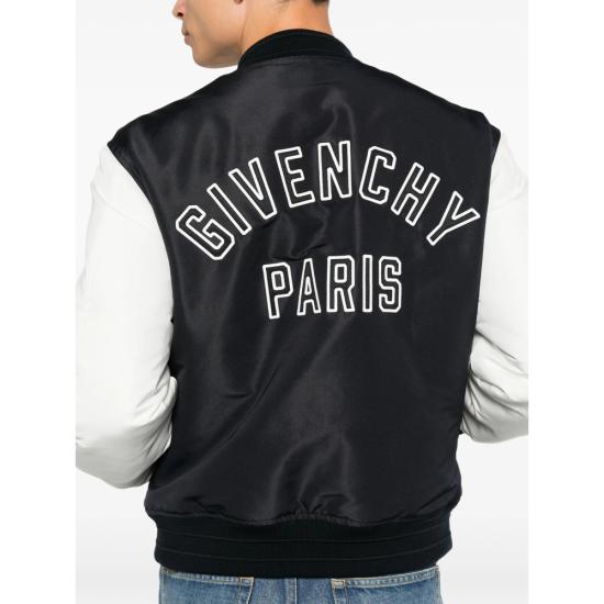 26FW 지방시 봄버 자켓 BM01HM166P 411 BLACK WHITE - GIVENCHY