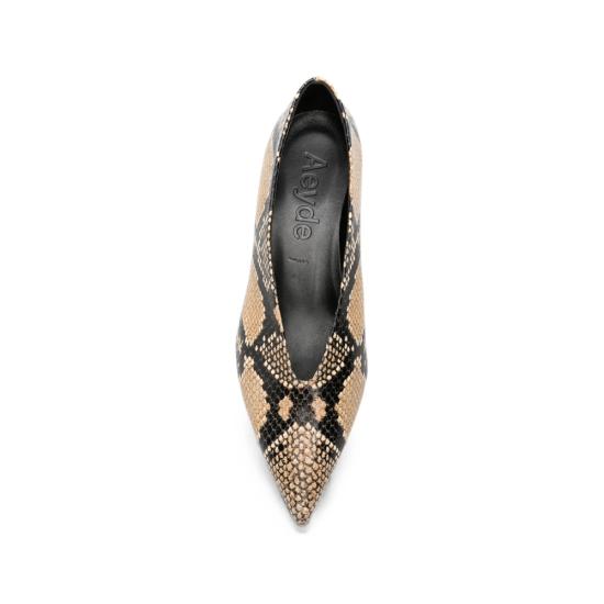 26FW 에이드 힐/펌프스 CLARA PU01250060 HAZEL NEUTRALS BLACK - AEYDE