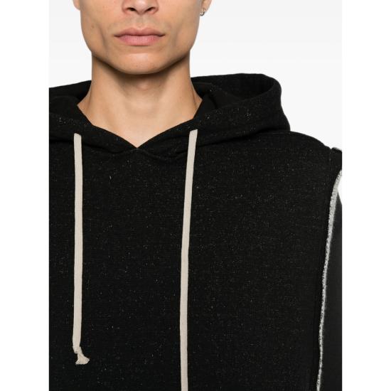 26FW 릭 오웬스 후드 티셔츠 RU02F4153 WFE 09 BLACK - RICK OWENS