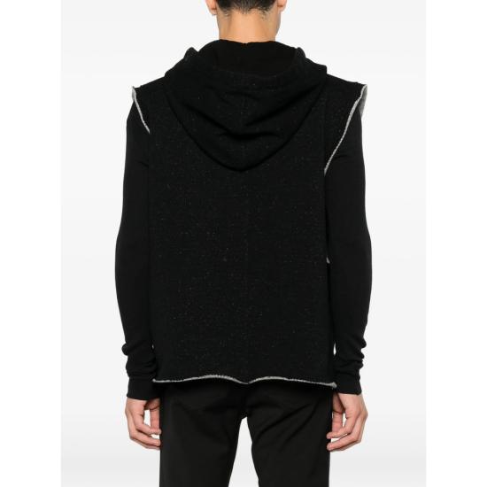 26FW 릭 오웬스 후드 티셔츠 RU02F4153 WFE 09 BLACK - RICK OWENS